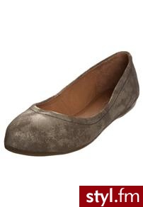 zign Baleriny brązowy - Balerinki Buty Moda