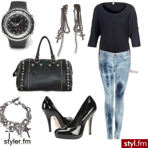 spodnie marmurkowe - Styler