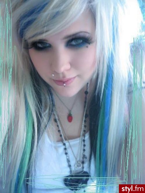 EMO Alternatywne Średnie Fryzury