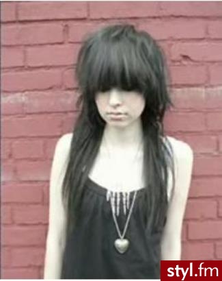 EMO Alternatywne Średnie Fryzury