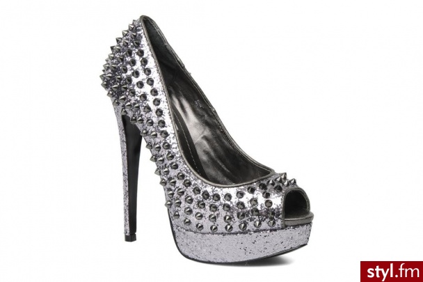 Steve Madden Czółenka Awwesome by (Srebrny) - Czółenka Buty Moda