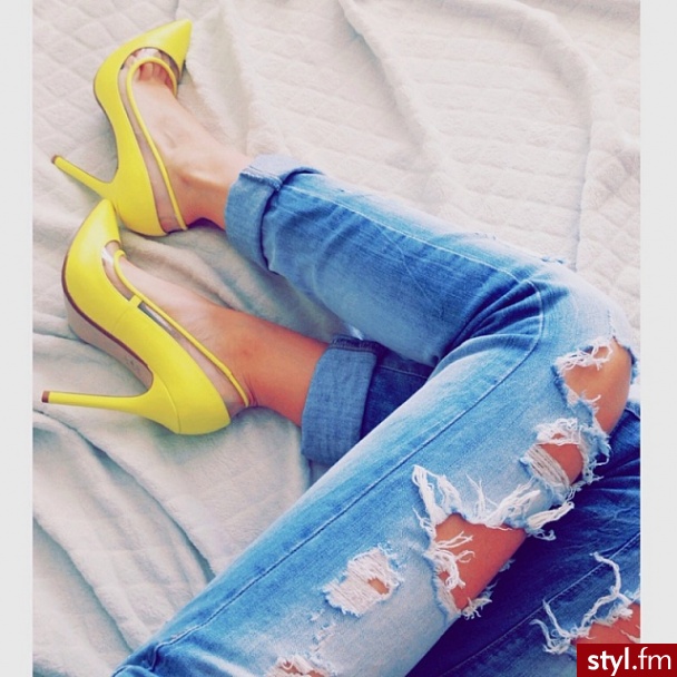 Jeansy Spodnie Moda