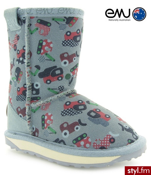 KOzACzKI EMU WALLABY PRINTED LO BLUE - Emu Buty Moda