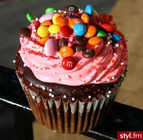 babeczka z M&Ms - Misz-masz