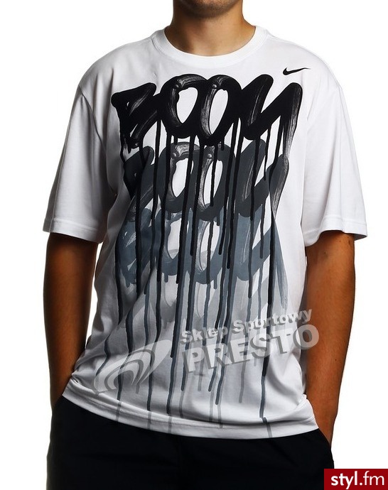 Koszulka męska Boom Drip Nike - biały (424747100) - Sportowe Buty Moda
