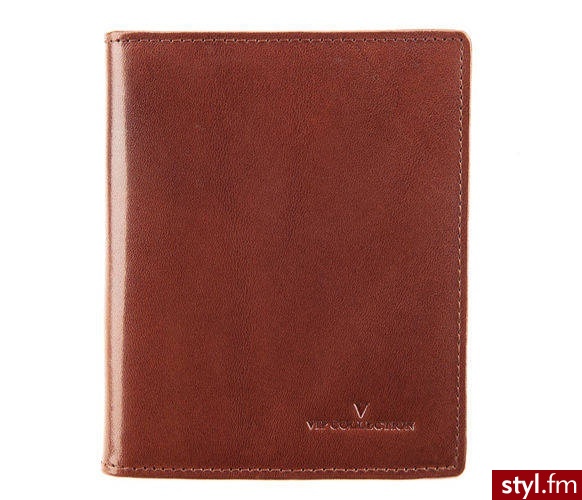 VIP COLLECTION ETUI NA DOKUMENTY NEW YORK BRĄZ (V04-02-197-40) - Portfele i etui Dodatki Moda