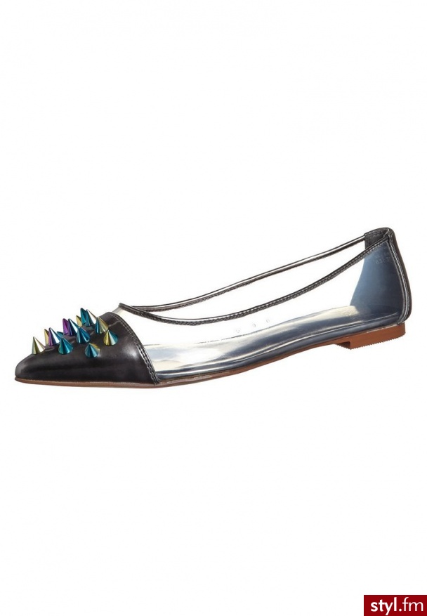 Truth or Dare by Madonna ERNIEA Baleriny szary MA017-8 - Balerinki Buty Moda