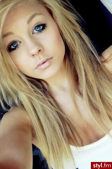 Blond Rozpuszczone Proste Na co dzień Długie Fryzury