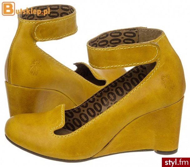 FLY London Buty Gita Rug Mustard (P142587004) - Koturny Buty Moda