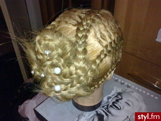 Blond Warkocze Kręcone Na co dzień Długie Fryzury
