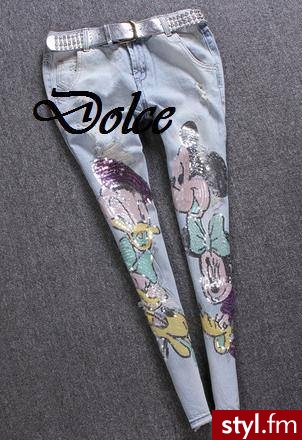 Jeansy Spodnie Moda