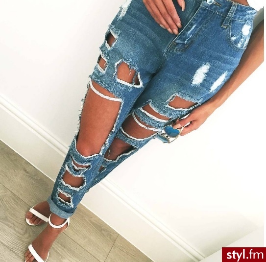 Jeansy Spodnie Moda
