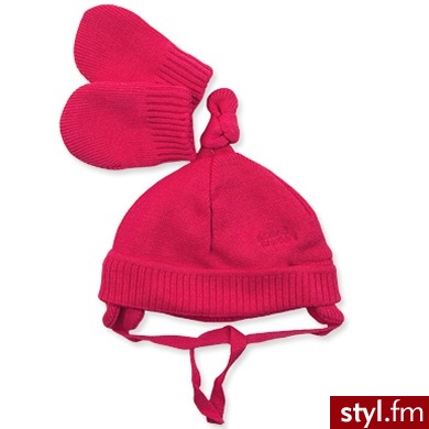 NAME IT Baby Czapka + rękawiczki MUTO glam różowy - Nakrycia głowy Dodatki Moda