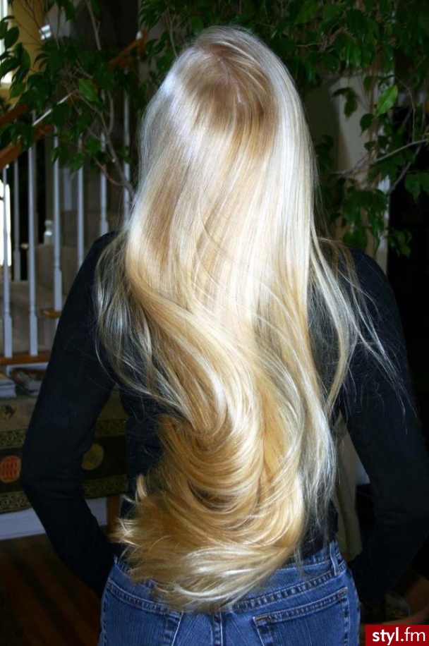 Blond Rozpuszczone Proste Na co dzień Długie Fryzury