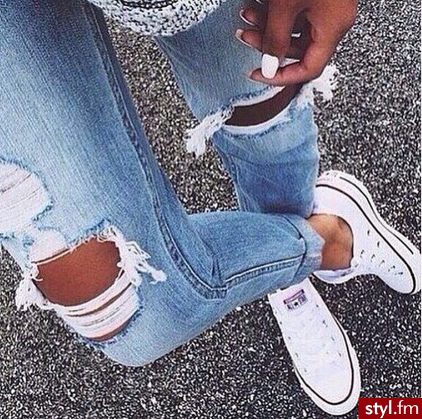 Jeansy Spodnie Moda