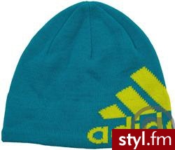 Adidas Knit Logo Bean Green/Lime - Nakrycia głowy Dodatki Moda
