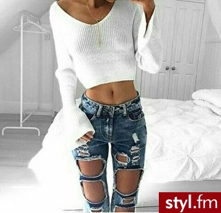 Jeansy Spodnie Moda