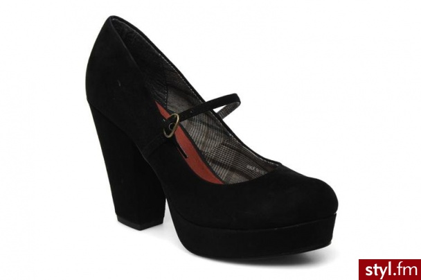 Bertie CZÓŁENKA ACCALIA BY 63034Black Suede - Czółenka Buty Moda