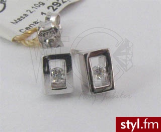 WĘC Kolczyki z brylantami GKL-85B 0,09 ct J/Si - Kolczyki Biżuteria Moda