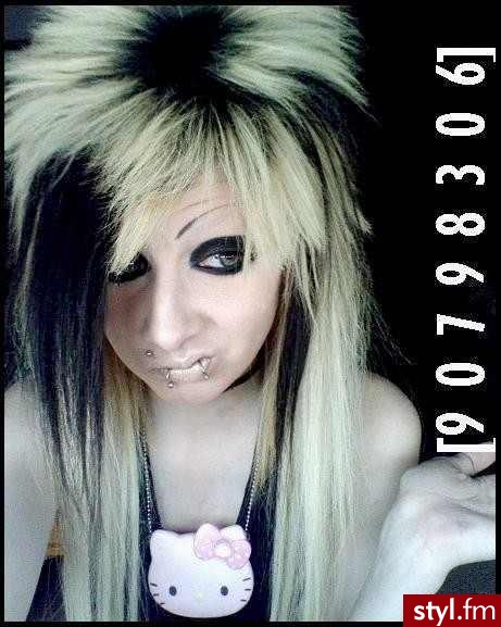 EMO Alternatywne Średnie Fryzury