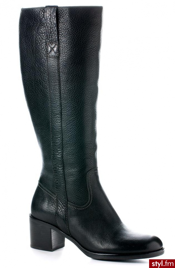Ecco buty Johannesburg Black 350803 - Kozaki Buty Moda
