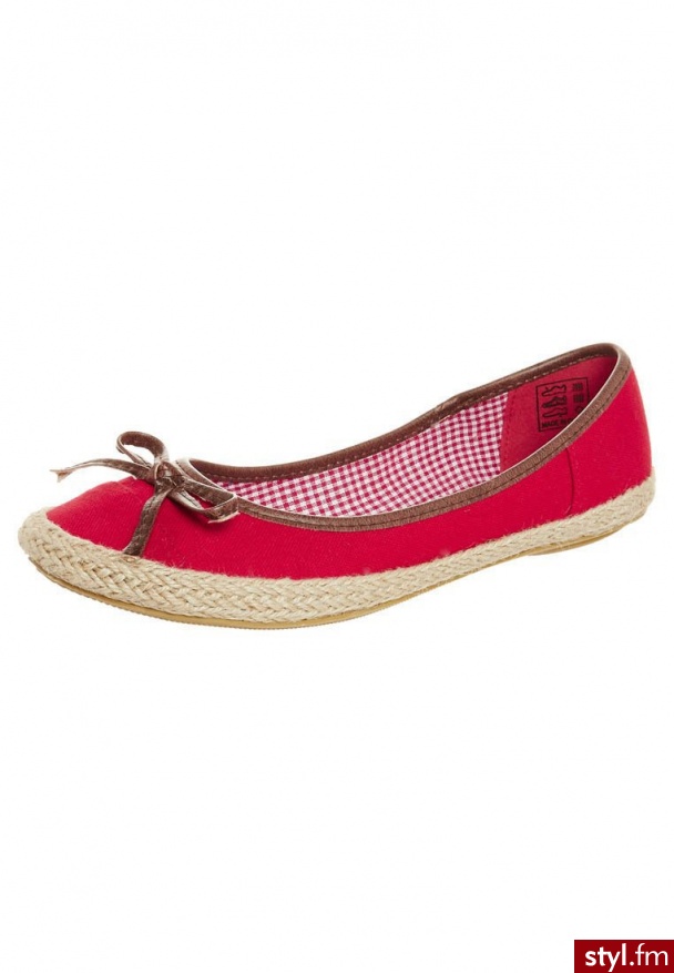 Anna Field Baleriny czerwony 03z3305C - Balerinki Buty Moda