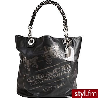 skórzana torba firmy Coach - 898$ - Pozostałe Torebki Moda