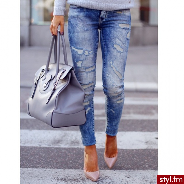 Jeansy Spodnie Moda