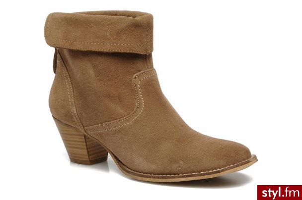 Addict-Initial Półbuty i botki Thuya by (Beżowy) - Botki Buty Moda
