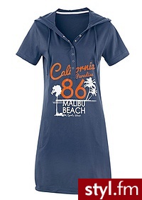 Bonprix Sukienka plażowa niebieski indygo 914307_19111 - Pozostałe Sukienki Moda