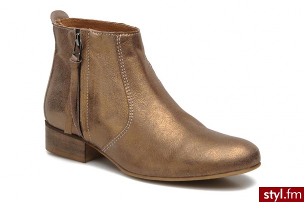 Addict-Initial Półbuty i botki Roseau by (złoty) - Botki Buty Moda