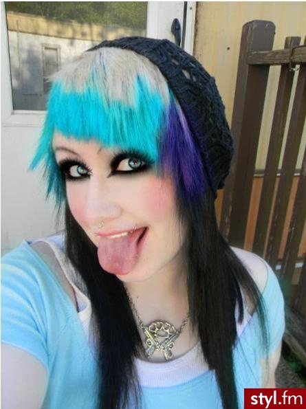 EMO Alternatywne Średnie Fryzury