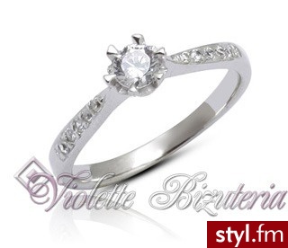 Violette Srebrny pierścionek dimentowa cyrkonia RS1439 RS01439 - Pierścionki Biżuteria Moda