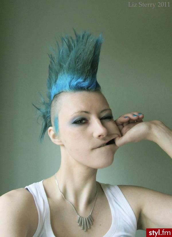 Kolorowe Punk Rock Alternatywne Krótkie Fryzury