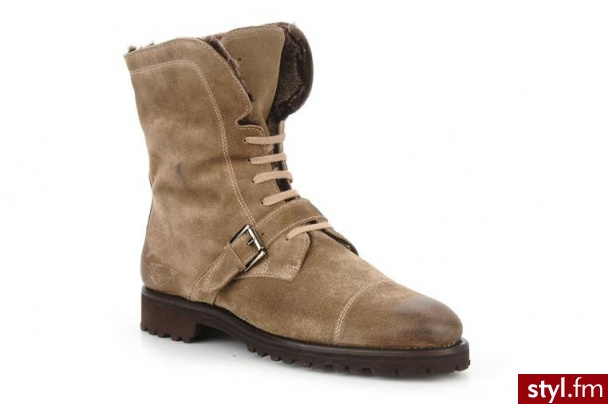 Georgia Rose PÓŁBUTY I BOTKI MOLTON BY GEORGIA ROSE (Beżowy) - Botki Buty Moda