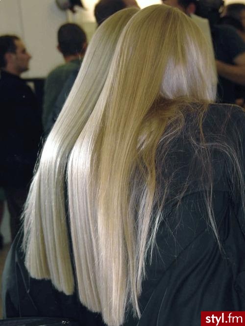 Blond Rozpuszczone Proste Na co dzień Długie Fryzury