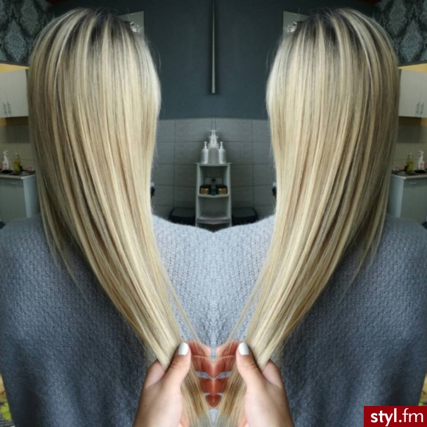 Blond Rozpuszczone Proste Na co dzień Długie Fryzury