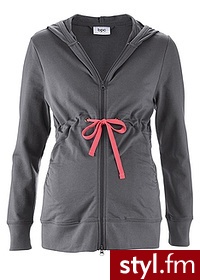 Bonprix Bluza ciążowa rozpinana antracytowy 973393_23746 - Bluzy Ciuchy Moda