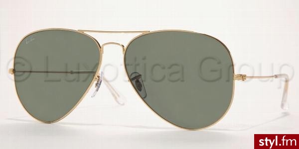 RAY BAN okulary przeciwsłoneczne AVIATOR LARGE METAL 3026 L2846 L - Okulary Dodatki Moda