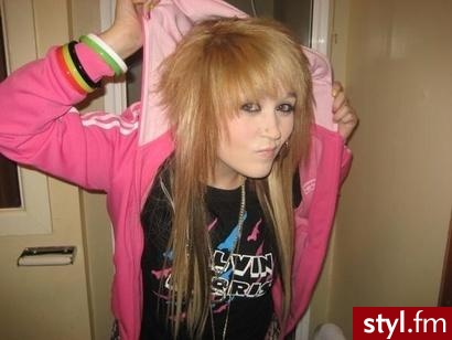 EMO Alternatywne Średnie Fryzury