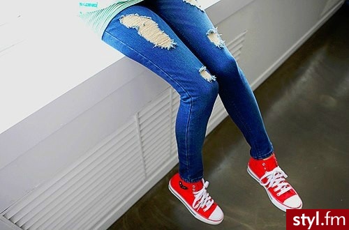Jeansy Spodnie Moda