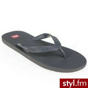 Quiksilver Klapki chłopięce LITTLE MOLOKAI BASIC czarne roz. 34 - Klapki Buty Moda