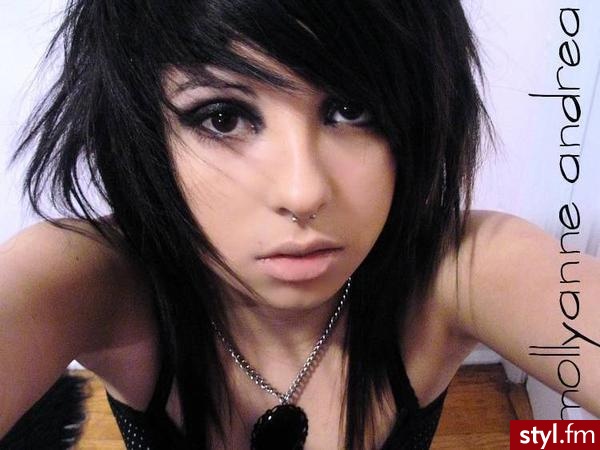 EMO Alternatywne Średnie Fryzury