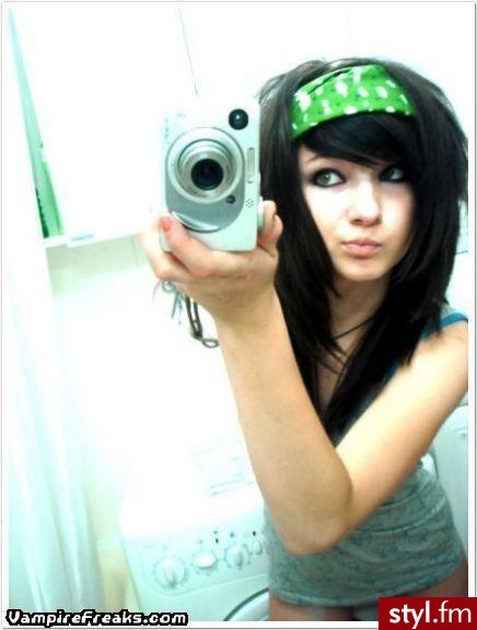 EMO Alternatywne Średnie Fryzury
