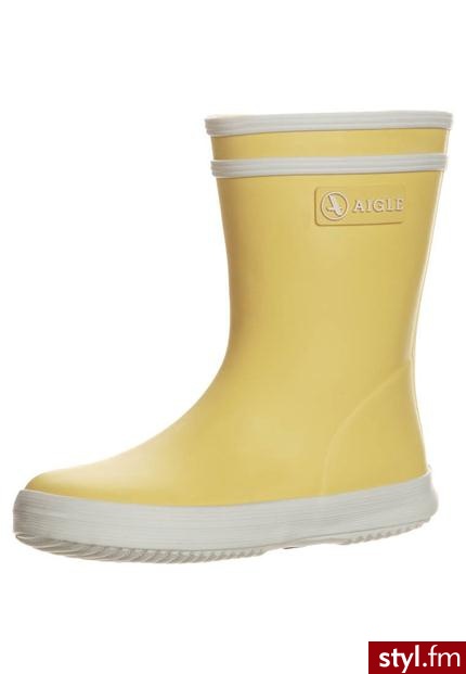 Aigle BABY FLAC Kalosze żółty - Kalosze Buty Moda