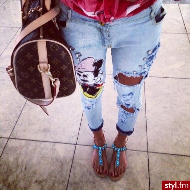 Jeansy Spodnie Moda