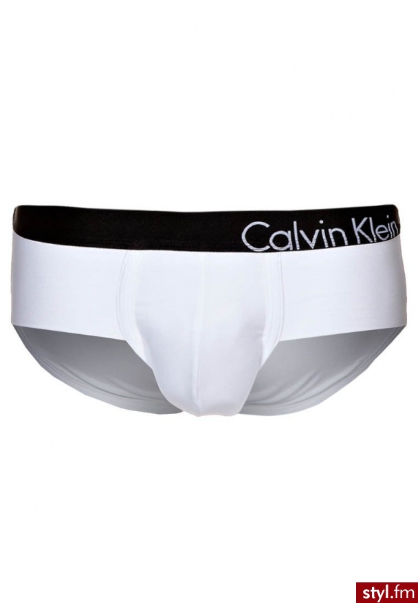 Calvin Klein Underwear BOLD COTTON LOW RISE FLEX BRIEF Figi biały - Majtki Bielizna Moda