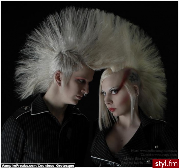 Punk Rock Alternatywne Średnie Fryzury