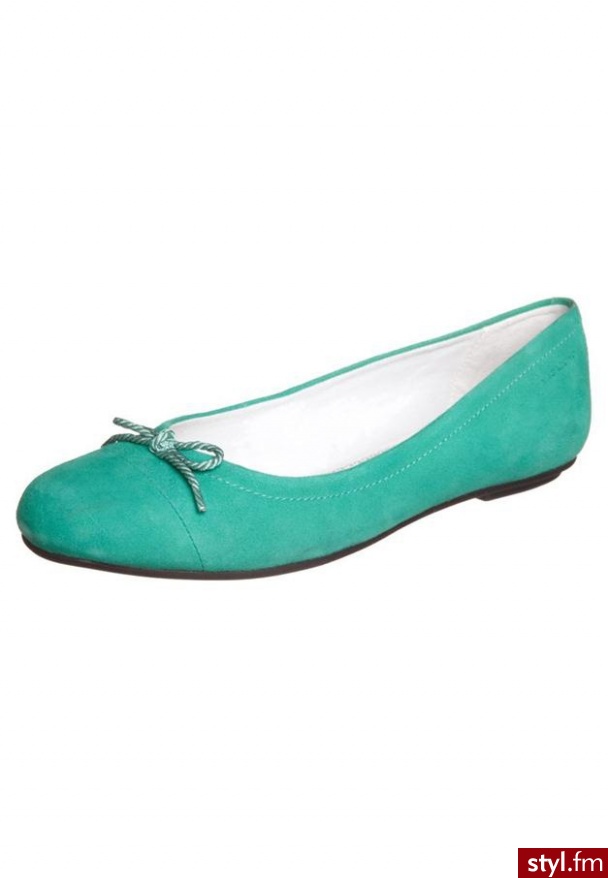 Vagabond AIDA Baleriny turkusowy - Balerinki Buty Moda