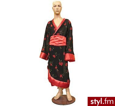 Zestaw strój Japonki - 110/116 cm - Klapki Buty Moda